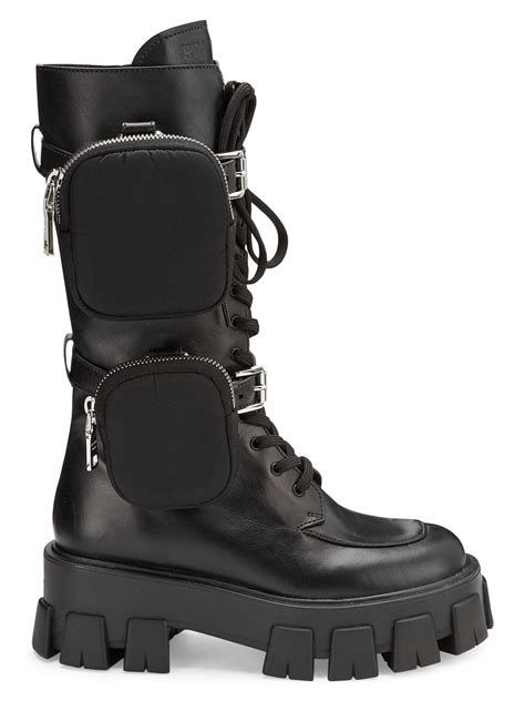 prada boods|Prada chunky boots.